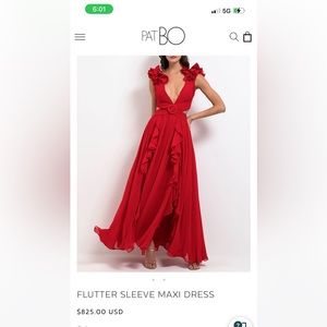 PatBo  Flutter sleeve Maxi